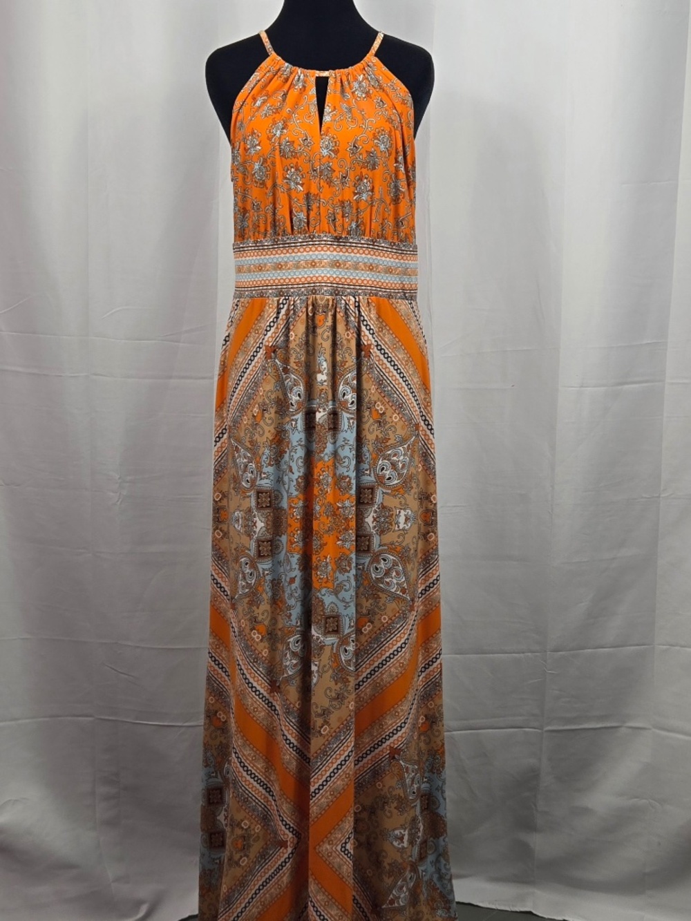 Colorful long summer dress